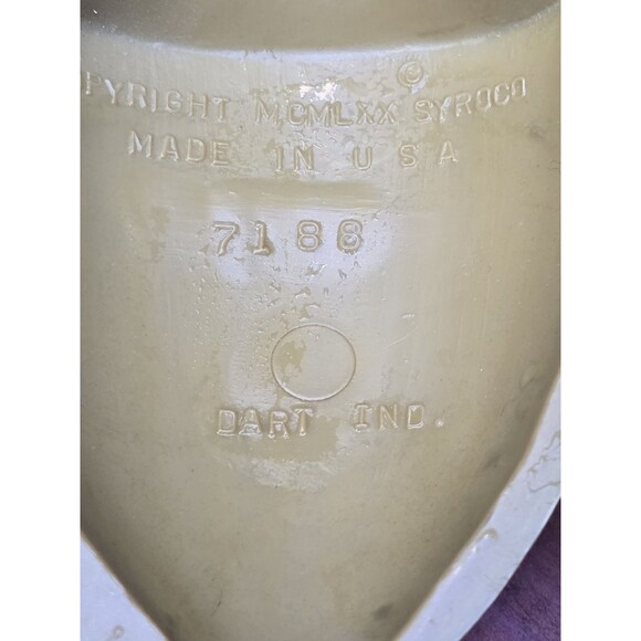 Vintage 1970 Syroco Gold Topiary Floral Wall Hanging Hollywood Regency 23” 7188 - Picture 5 of 5